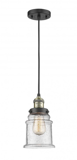 Canton - 1 Light - 6 inch - Black Antique Brass - Cord hung - Mini Pendant (3442|201C-BAB-G184-LED)