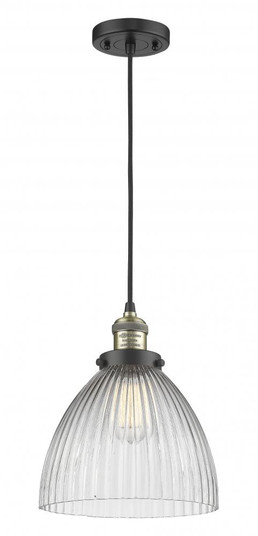 Seneca Falls - 1 Light - 10 inch - Black Antique Brass - Cord hung - Mini Pendant (3442|201C-BAB-G222-LED)