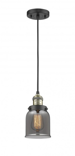 Bell - 1 Light - 5 inch - Black Antique Brass - Cord hung - Mini Pendant (3442|201C-BAB-G53-LED)