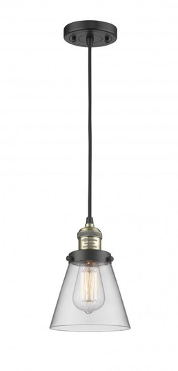 Cone - 1 Light - 6 inch - Black Antique Brass - Cord hung - Mini Pendant (3442|201C-BAB-G62)
