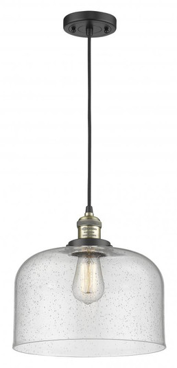 Bell - 1 Light - 12 inch - Black Antique Brass - Cord hung - Mini Pendant (3442|201C-BAB-G74-L-LED)