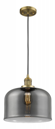 Bell - 1 Light - 12 inch - Brushed Brass - Cord hung - Mini Pendant (3442|201C-BB-G73-L)