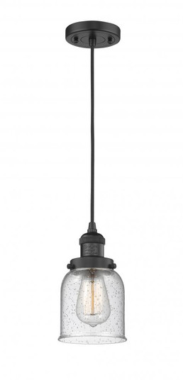 Bell - 1 Light - 5 inch - Matte Black - Cord hung - Mini Pendant (3442|201C-BK-G54-LED)