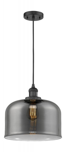 Bell - 1 Light - 12 inch - Matte Black - Cord hung - Mini Pendant (3442|201C-BK-G73-L)