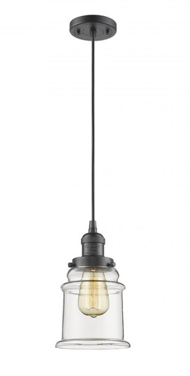 Canton - 1 Light - 6 inch - Oil Rubbed Bronze - Cord hung - Mini Pendant (3442|201C-OB-G182-LED)