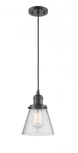 Cone - 1 Light - 6 inch - Oil Rubbed Bronze - Cord hung - Mini Pendant (3442|201C-OB-G64-LED)