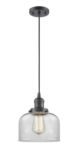 Bell - 1 Light - 8 inch - Oil Rubbed Bronze - Cord hung - Mini Pendant (3442|201C-OB-G72-LED)