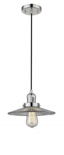 Halophane - 1 Light - 9 inch - Polished Nickel - Cord hung - Mini Pendant (3442|201C-PN-G2-LED)