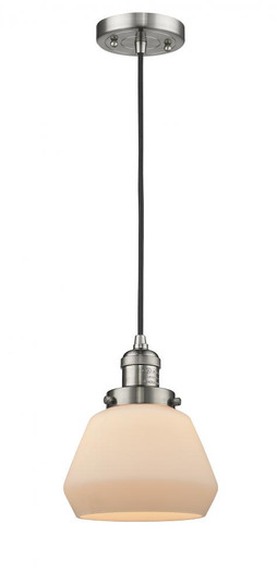Fulton - 1 Light - 7 inch - Brushed Satin Nickel - Cord hung - Mini Pendant (3442|201C-SN-G171-LED)