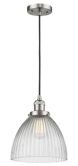 Seneca Falls - 1 Light - 10 inch - Brushed Satin Nickel - Cord hung - Mini Pendant (3442|201C-SN-G222-LED)
