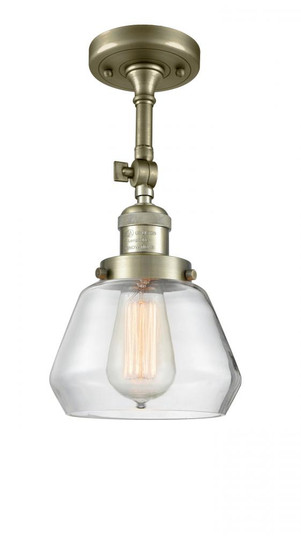 Fulton - 1 Light - 7 inch - Antique Brass - Adjustable Semi-Flush Mount (3442|201F-AB-G172)
