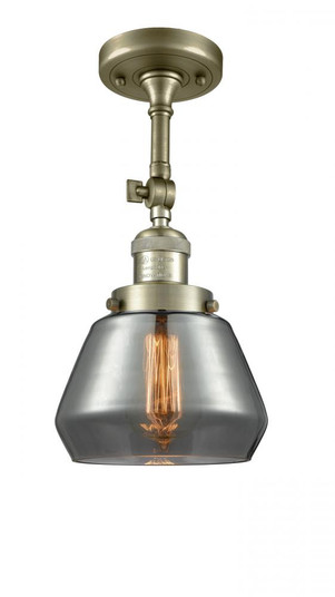 Fulton - 1 Light - 7 inch - Antique Brass - Adjustable Semi-Flush Mount (3442|201F-AB-G173)