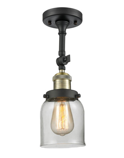 Bell - 1 Light - 5 inch - Black Antique Brass - Adjustable Semi-Flush Mount (3442|201F-BAB-G52)