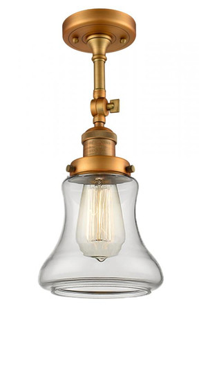 Bellmont - 1 Light - 6 inch - Brushed Brass - Adjustable Semi-Flush Mount (3442|201F-BB-G192-LED)