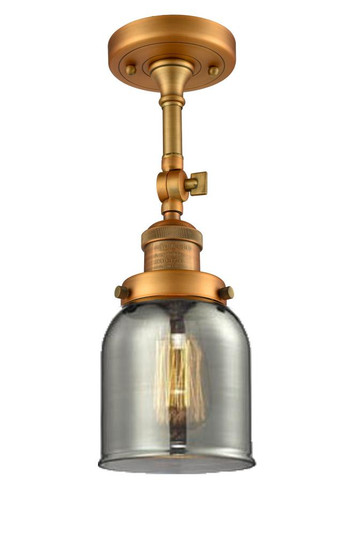 Bell - 1 Light - 5 inch - Brushed Brass - Adjustable Semi-Flush Mount (3442|201F-BB-G53-LED)