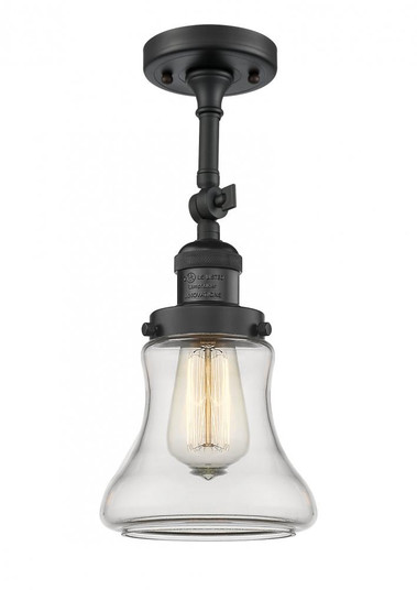 Bellmont - 1 Light - 6 inch - Matte Black - Adjustable Semi-Flush Mount (3442|201F-BK-G192-LED)