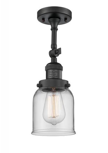Bell - 1 Light - 5 inch - Matte Black - Adjustable Semi-Flush Mount (3442|201F-BK-G52-LED)