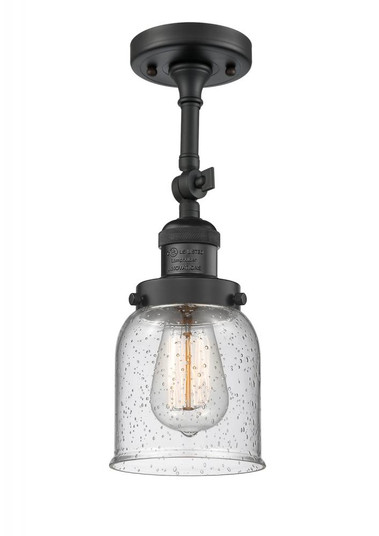 Bell - 1 Light - 5 inch - Matte Black - Adjustable Semi-Flush Mount (3442|201F-BK-G54-LED)