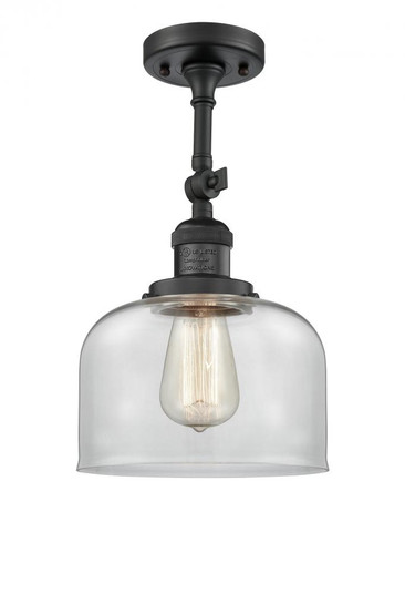 Bell - 1 Light - 8 inch - Matte Black - Adjustable Semi-Flush Mount (3442|201F-BK-G72)