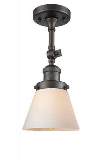 Cone - 1 Light - 6 inch - Oil Rubbed Bronze - Adjustable Semi-Flush Mount (3442|201F-OB-G61-LED)