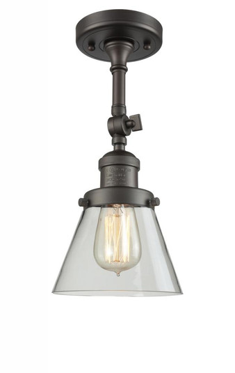 Cone - 1 Light - 6 inch - Oil Rubbed Bronze - Adjustable Semi-Flush Mount (3442|201F-OB-G62-LED)