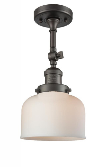 Bell - 1 Light - 8 inch - Oil Rubbed Bronze - Adjustable Semi-Flush Mount (3442|201F-OB-G71-LED)