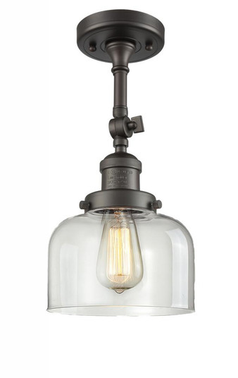 Bell - 1 Light - 8 inch - Oil Rubbed Bronze - Adjustable Semi-Flush Mount (3442|201F-OB-G72-LED)