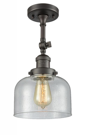 Bell - 1 Light - 8 inch - Oil Rubbed Bronze - Adjustable Semi-Flush Mount (3442|201F-OB-G74-LED)