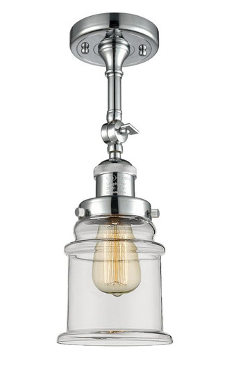 Canton - 1 Light - 6 inch - Polished Chrome - Adjustable Semi-Flush Mount (3442|201F-PC-G182-LED)