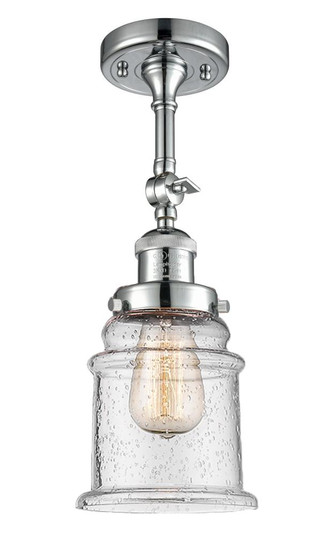 Canton - 1 Light - 6 inch - Polished Chrome - Adjustable Semi-Flush Mount (3442|201F-PC-G184-LED)