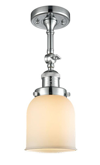 Bell - 1 Light - 5 inch - Polished Chrome - Adjustable Semi-Flush Mount (3442|201F-PC-G51-LED)