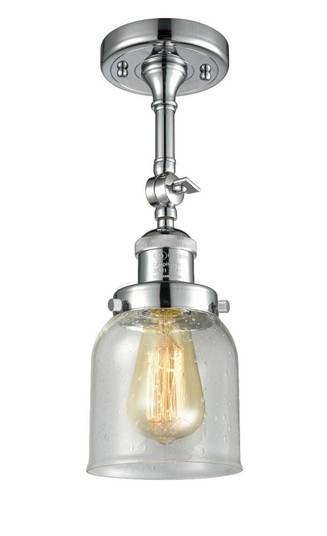 Bell - 1 Light - 5 inch - Polished Chrome - Adjustable Semi-Flush Mount (3442|201F-PC-G54-LED)
