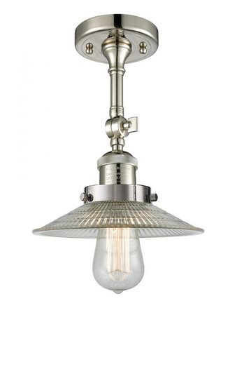 Halophane - 1 Light - 9 inch - Polished Nickel - Adjustable Semi-Flush Mount (3442|201F-PN-G2-LED)