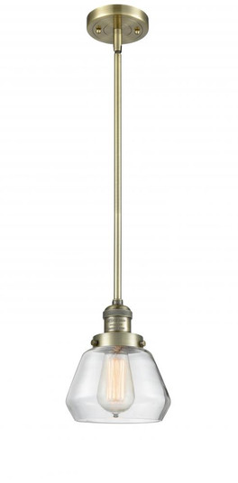 Fulton - 1 Light - 7 inch - Antique Brass - Stem Hung - Mini Pendant (3442|201S-AB-G172-LED)
