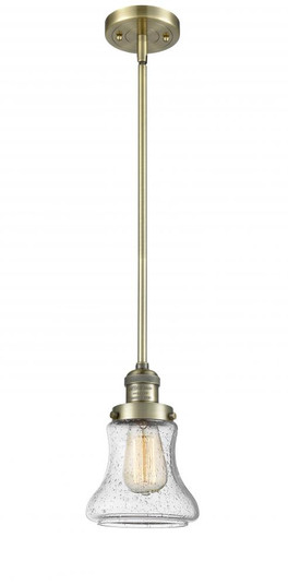 Bellmont - 1 Light - 7 inch - Antique Brass - Stem Hung - Mini Pendant (3442|201S-AB-G194-LED)