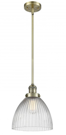 Seneca Falls - 1 Light - 10 inch - Antique Brass - Stem Hung - Mini Pendant (3442|201S-AB-G222)