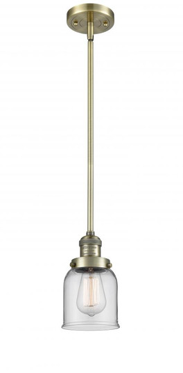 Bell - 1 Light - 5 inch - Antique Brass - Stem Hung - Mini Pendant (3442|201S-AB-G52)