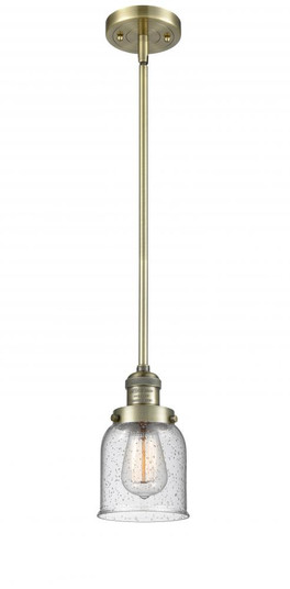 Bell - 1 Light - 5 inch - Antique Brass - Stem Hung - Mini Pendant (3442|201S-AB-G54)