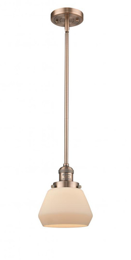 Fulton - 1 Light - 7 inch - Antique Copper - Stem Hung - Mini Pendant (3442|201S-AC-G171-LED)