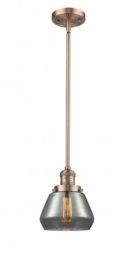 Fulton - 1 Light - 7 inch - Antique Copper - Stem Hung - Mini Pendant (3442|201S-AC-G173-LED)