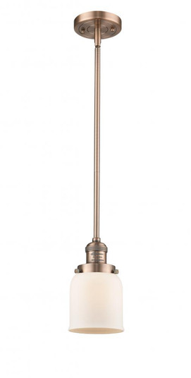 Bell - 1 Light - 5 inch - Antique Copper - Stem Hung - Mini Pendant (3442|201S-AC-G51-LED)