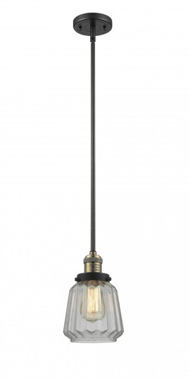 Chatham - 1 Light - 7 inch - Black Antique Brass - Stem Hung - Mini Pendant (3442|201S-BAB-G142-LED)