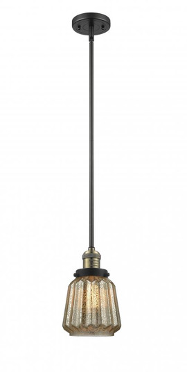 Chatham - 1 Light - 7 inch - Black Antique Brass - Stem Hung - Mini Pendant (3442|201S-BAB-G146-LED)