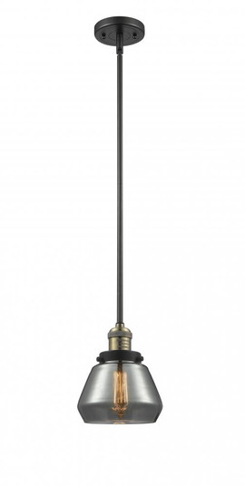 Fulton - 1 Light - 7 inch - Black Antique Brass - Stem Hung - Mini Pendant (3442|201S-BAB-G173-LED)