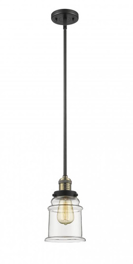 Canton - 1 Light - 7 inch - Black Antique Brass - Stem Hung - Mini Pendant (3442|201S-BAB-G182)