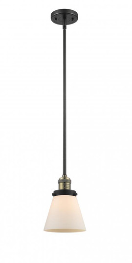 Cone - 1 Light - 6 inch - Black Antique Brass - Stem Hung - Mini Pendant (3442|201S-BAB-G61)