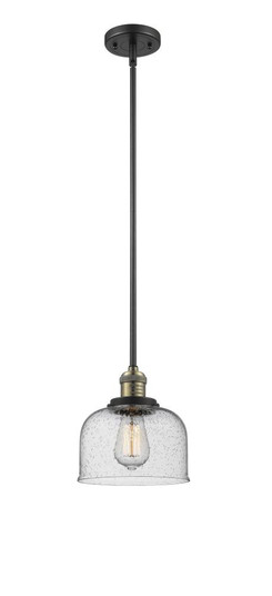 Bell - 1 Light - 8 inch - Black Antique Brass - Stem Hung - Mini Pendant (3442|201S-BAB-G74-LED)