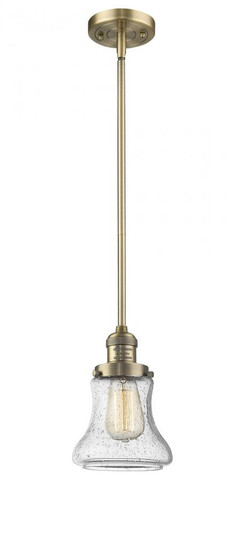 Bellmont - 1 Light - 7 inch - Brushed Brass - Stem Hung - Mini Pendant (3442|201S-BB-G194-LED)
