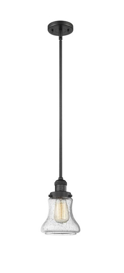 Bellmont - 1 Light - 7 inch - Matte Black - Stem Hung - Mini Pendant (3442|201S-BK-G194)