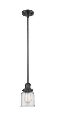 Bell - 1 Light - 5 inch - Matte Black - Stem Hung - Mini Pendant (3442|201S-BK-G52)